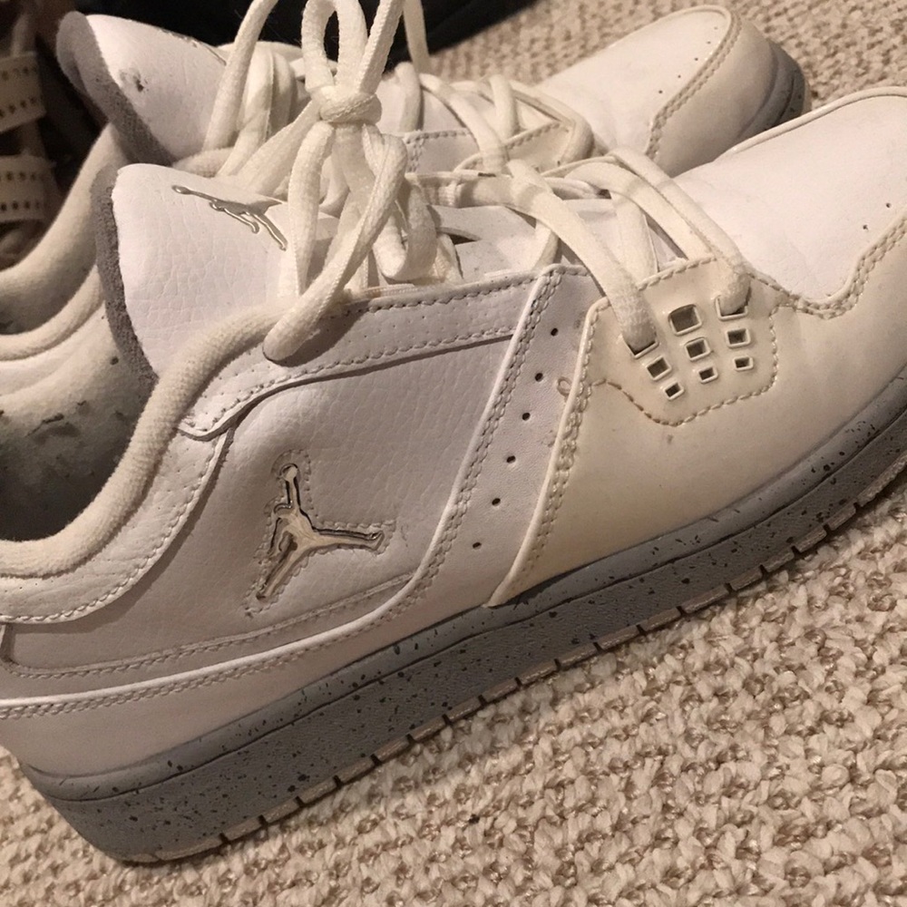 White and off white Jordan’s